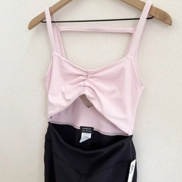 Carbon38 x Chill By Will Pink and Black Athletic Jumpsuit Size 2 - Picture 2 of 10